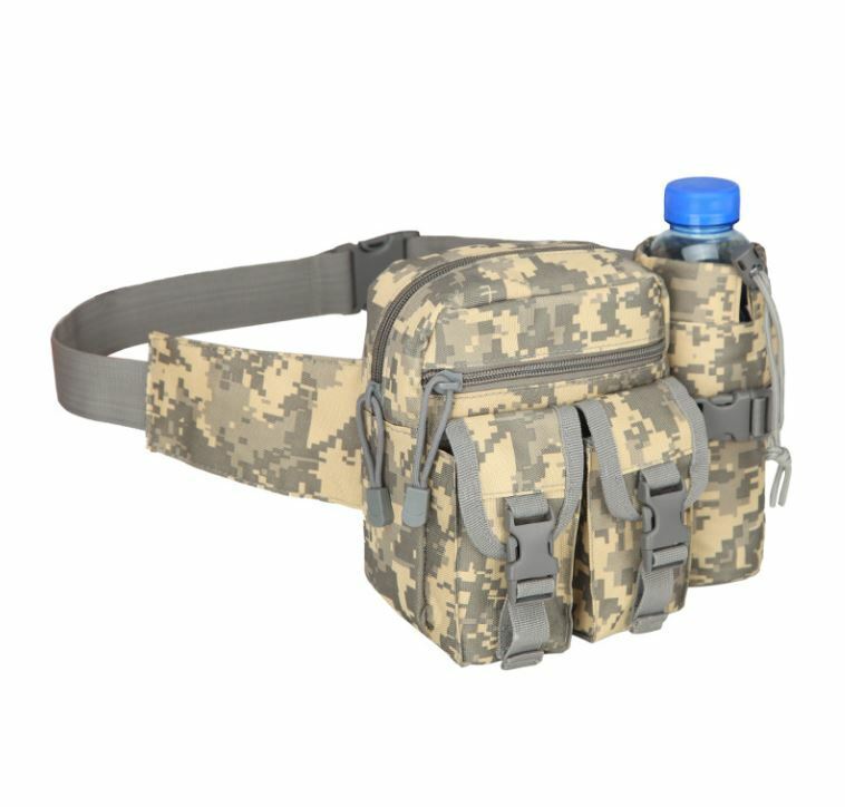 Tactical MOLLE Waist Bag Utility Waist Belt Bag Military Fanny Pack Bum Bag - Costume Works AU