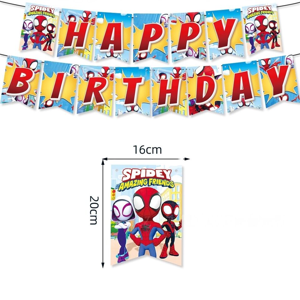 Spiderman Spidey & His Amazing Friends Party Decorations - Costume Works AU