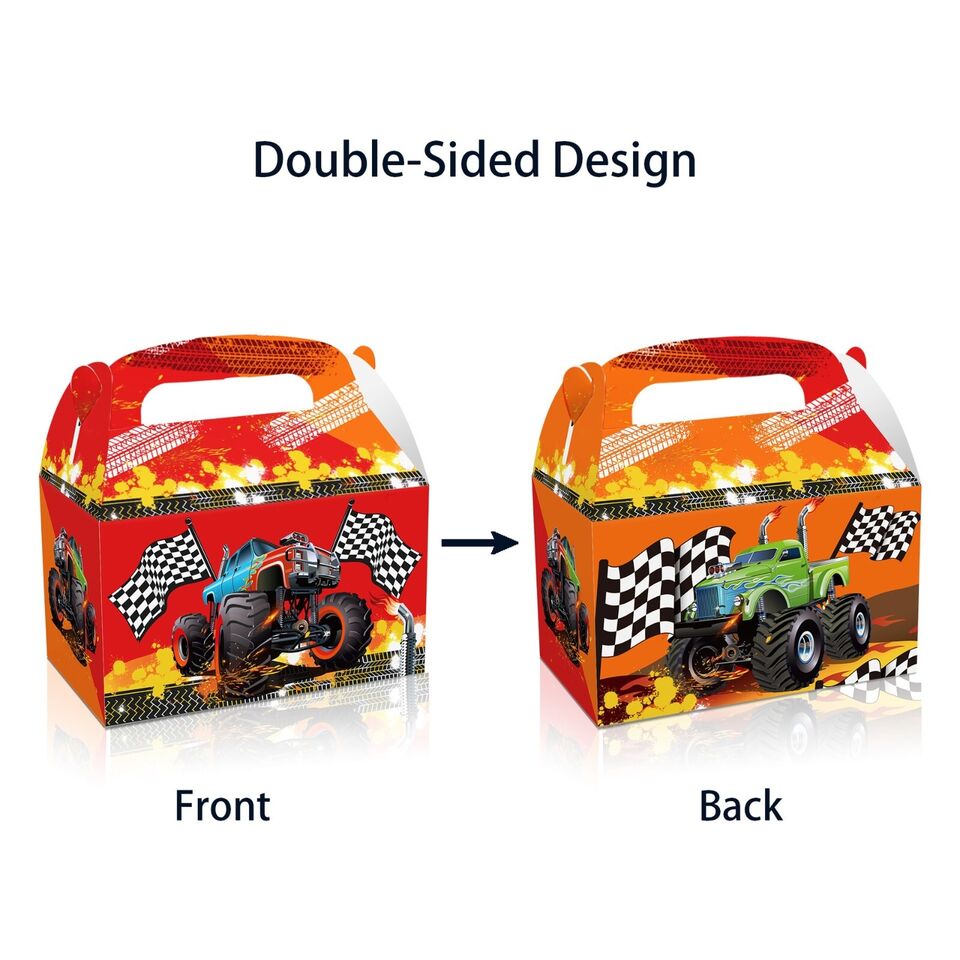 Monster Truck Party Favour Loot Boxes 12 Pack - Costume Works AU