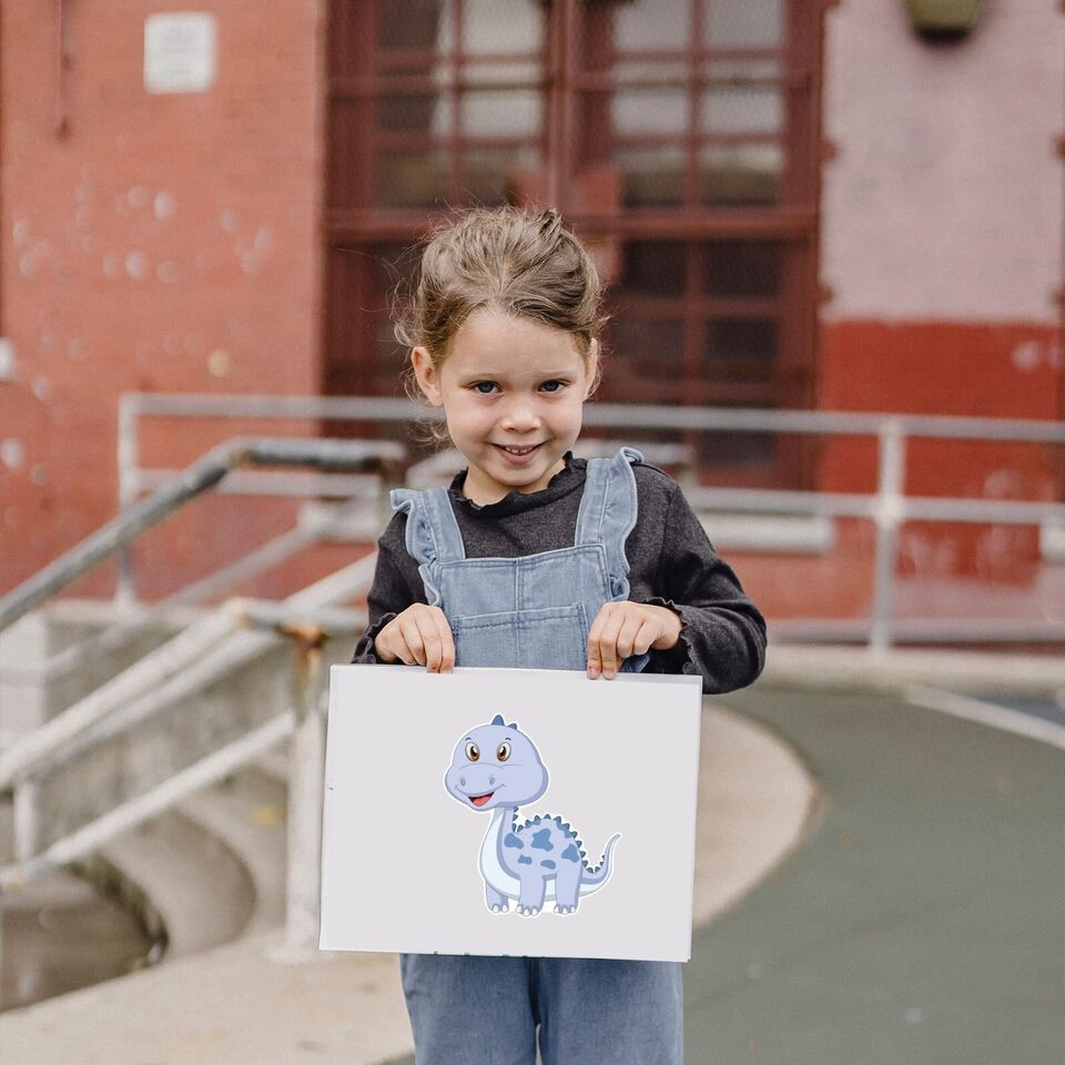 12PC Dinosaur Make a Face DIY Stickers - Costume Works AU