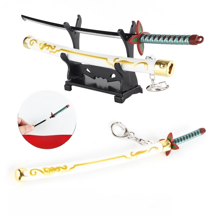 Anime Demon Slayer Sword Katana Keychain Key Ring Fidget Toy Anime Gift