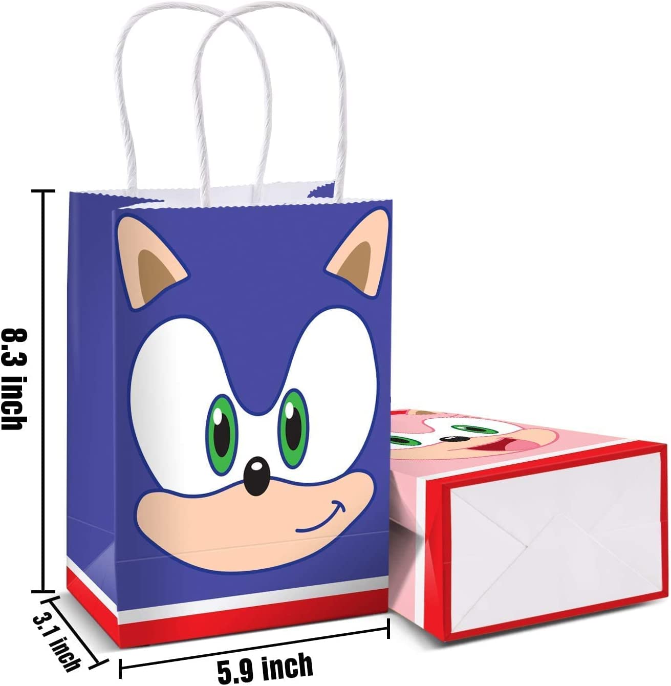 Sonic Paper Loot Bags 12 Pack - Costume Works AU