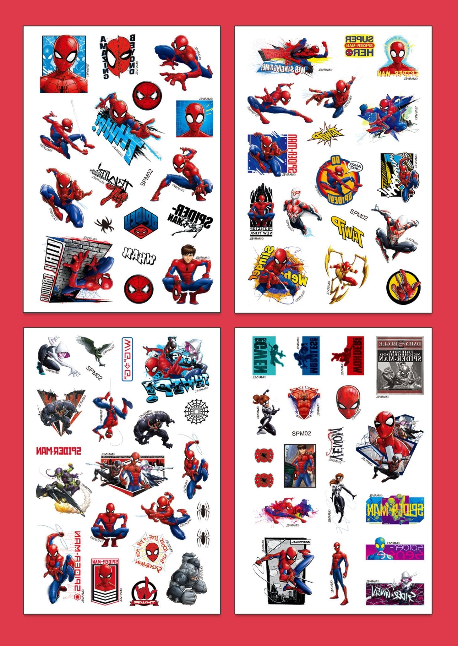 Spiderman Temporary Tattoo Stickers - Costume Works AU
