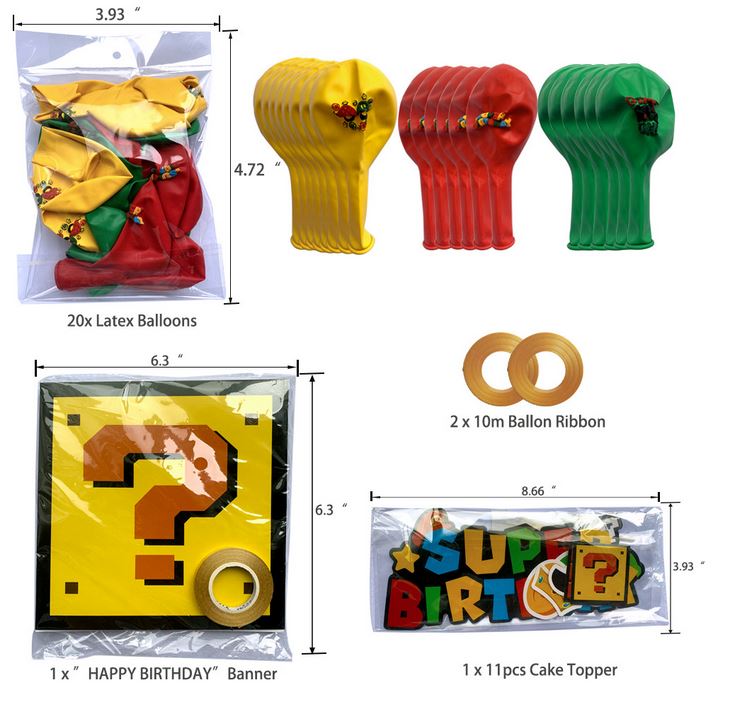 Super Mario Birthday Party Set - Costume Works AU