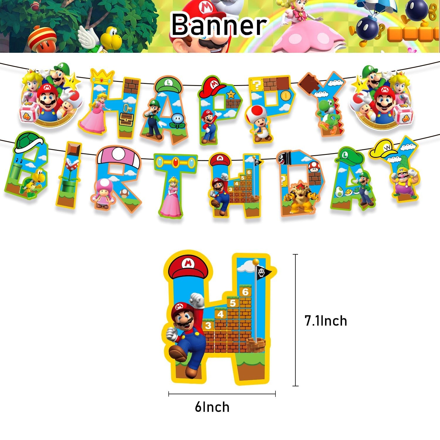 Super Mario Bros Party Decorations - Costume Works AU