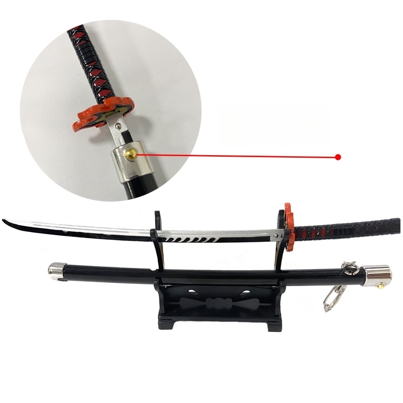 Anime Demon Slayer Sword Katana Keychain Key Ring Fidget Toy Anime Gift