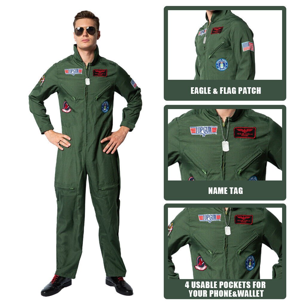 Top Gun Aviation Pilot Costume - Costume Works AU