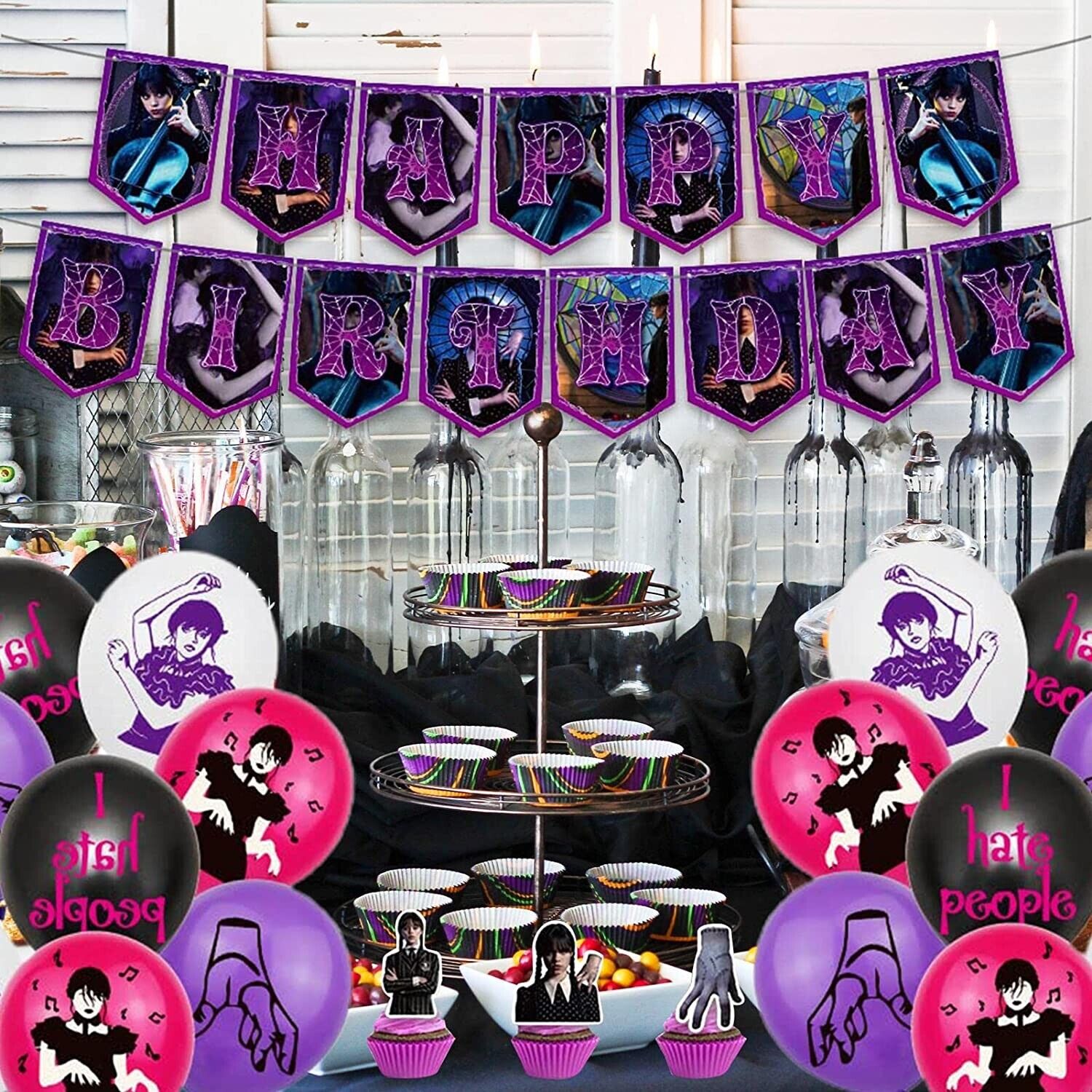 Wednesday Addams Birthday Party Set - Costume Works AU