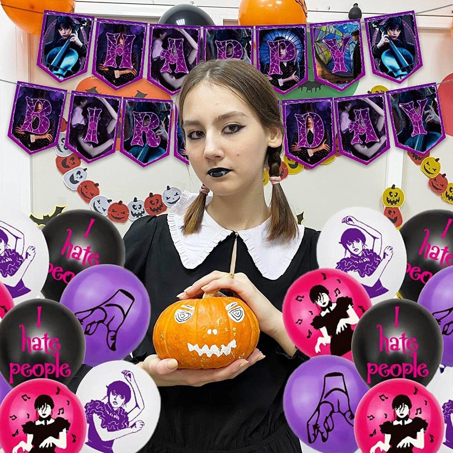Wednesday Addams Birthday Party Set - Costume Works AU