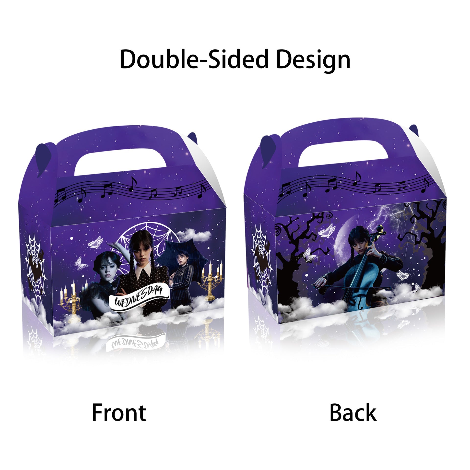 Wednesday Addams Party Favour Loot Boxes 12 Pack - Costume Works AU