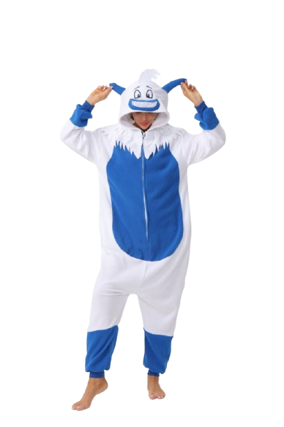 Snow Yeti Monster Onesie Costume Kigurumi Pajamas