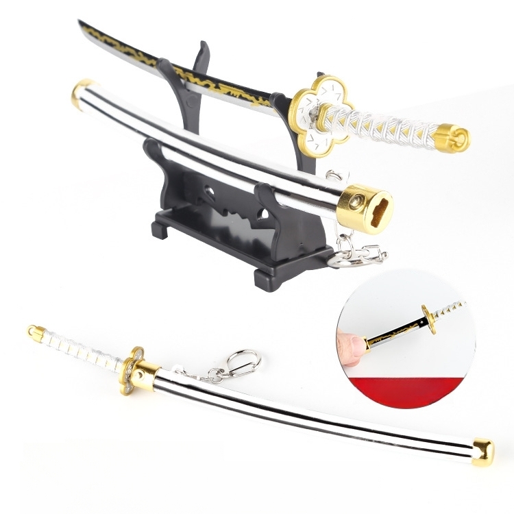 Anime Demon Slayer Sword Katana Keychain Key Ring Fidget Toy Anime Gift