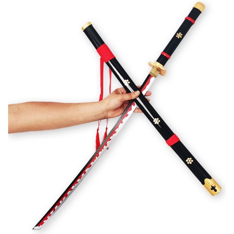 One Piece Roronoa Zoro Black Enma Wooden Sword - Costume Works AU