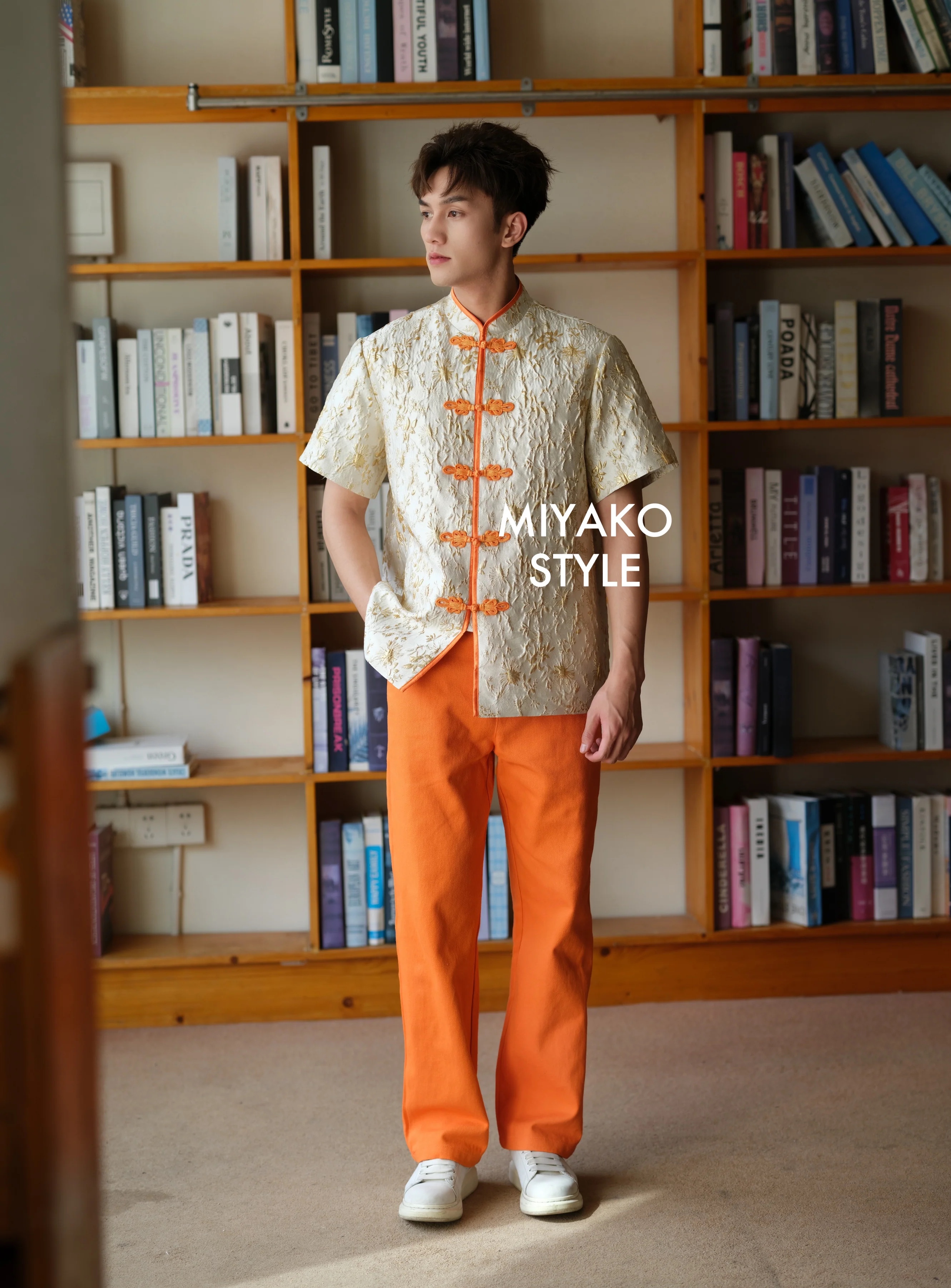 【Miyako-金玉满堂】Gold Cheongsam Men Suit 男唐装