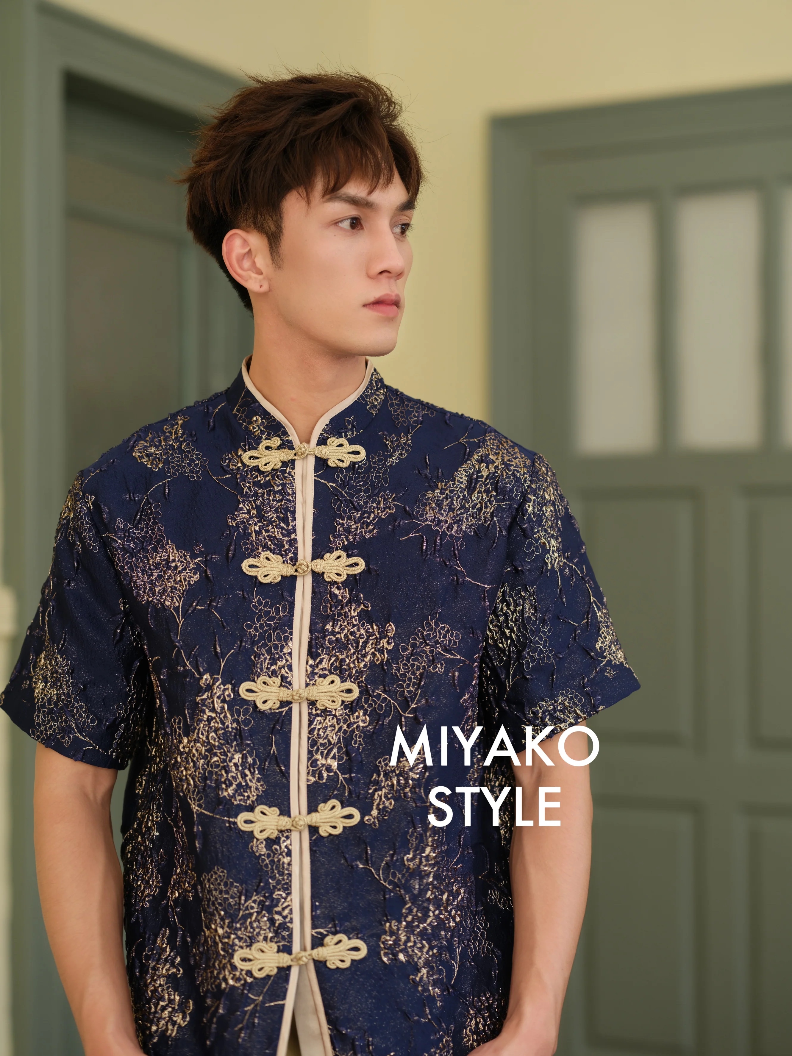 【Miyako-鎏金岁月】Golden Hour Cheongsam Men Suit 男唐装
