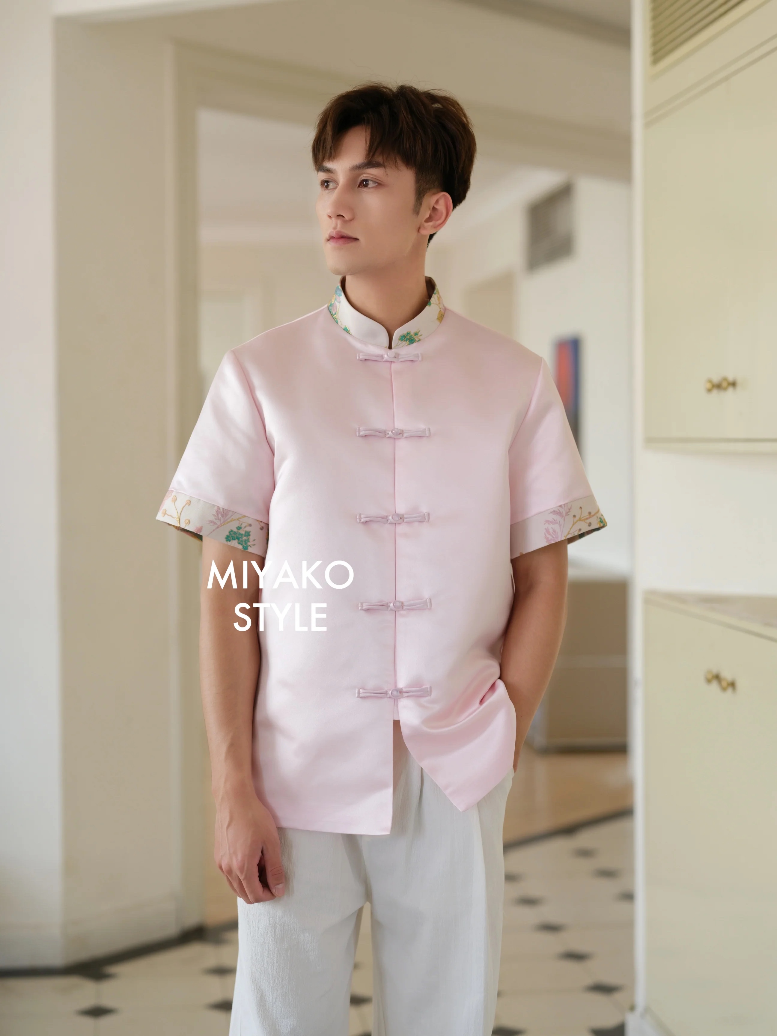 【Miyako-百花齐放】Blossom Cheongsam Men Suit 男唐装