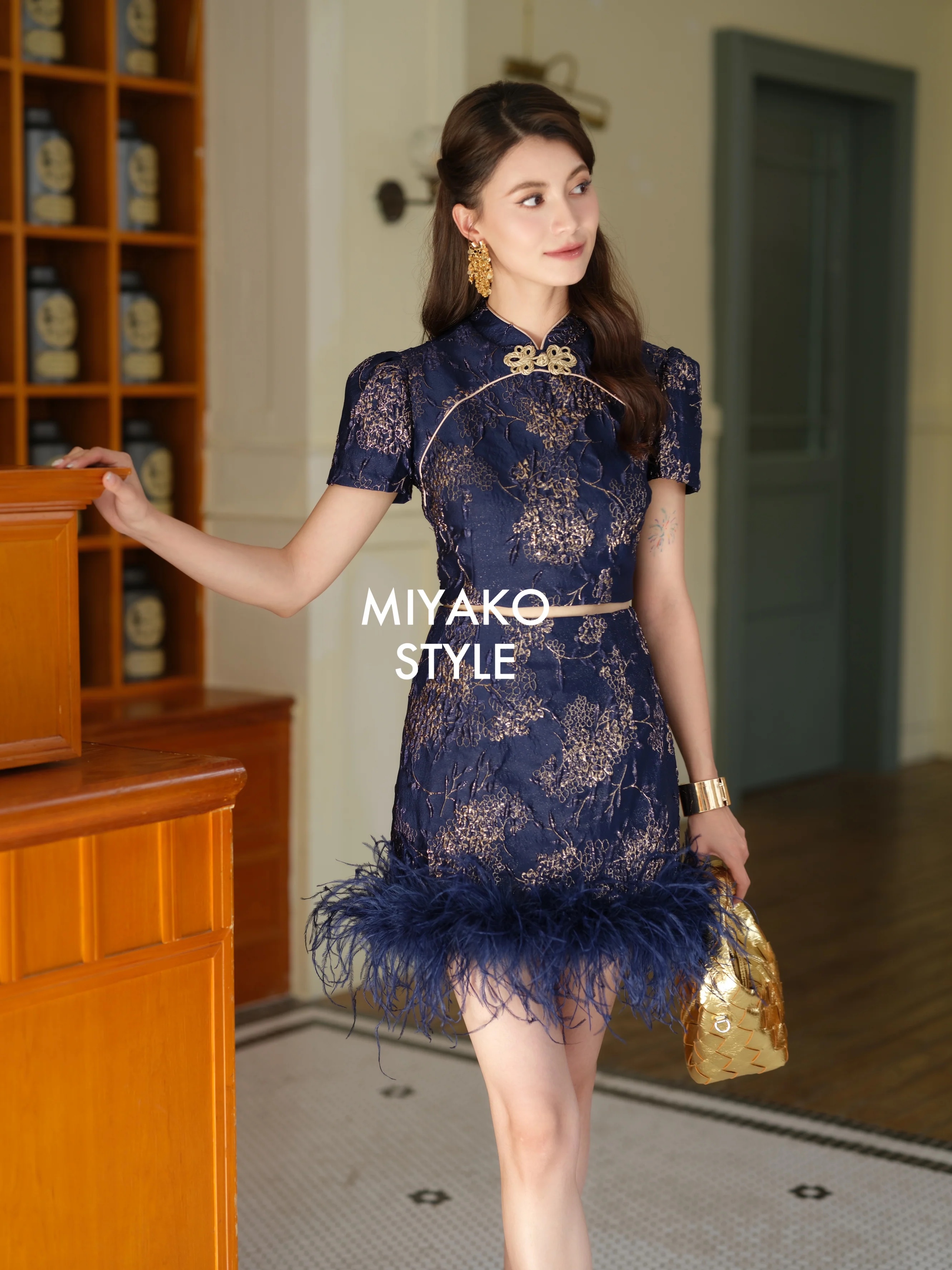 【Miyako-鎏金岁月】Golden hour Cheongsam 女装旗袍