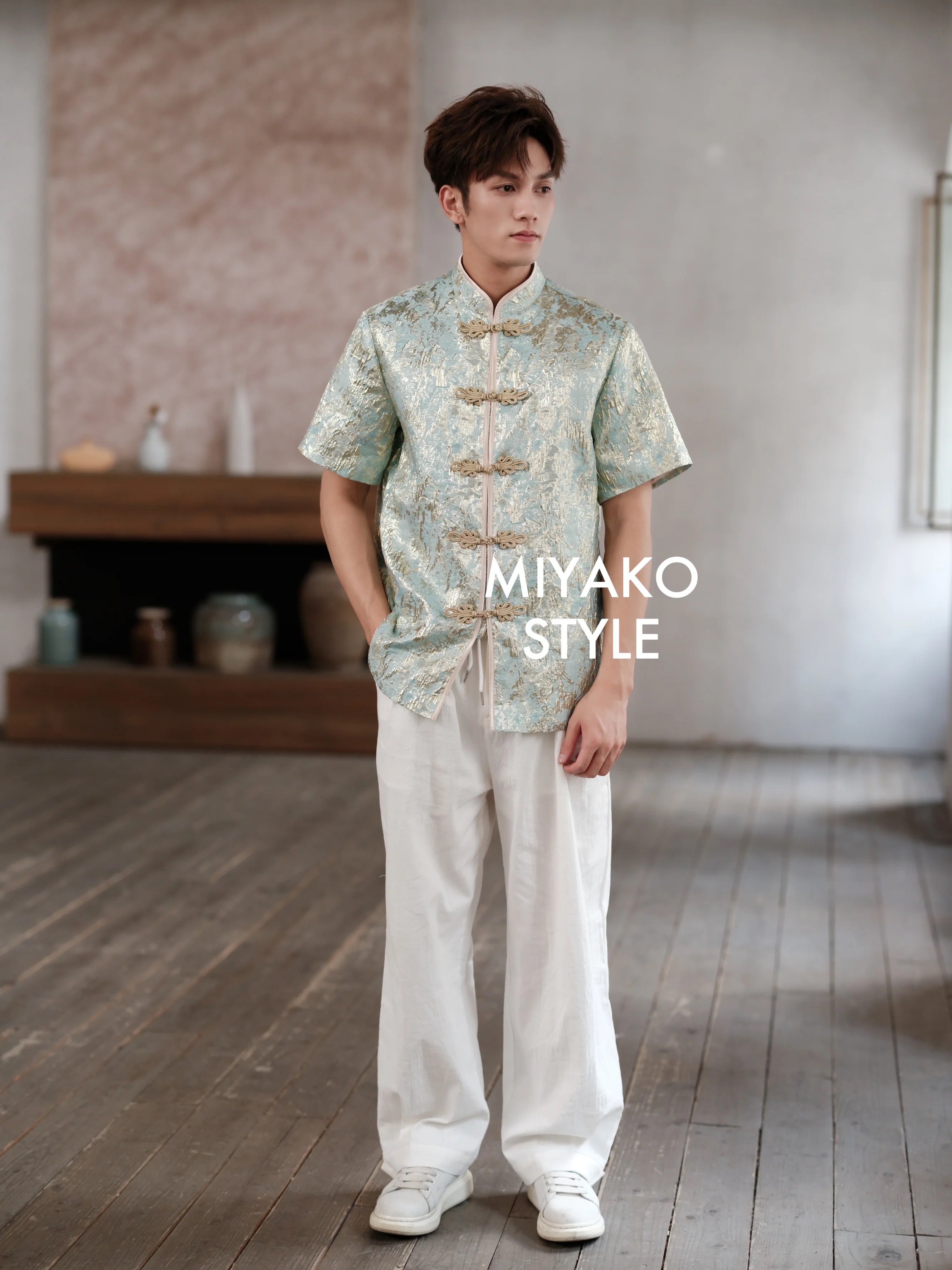 【Miyako-星光熠熠】Glimmer Cheongsam Men Suit 男唐装