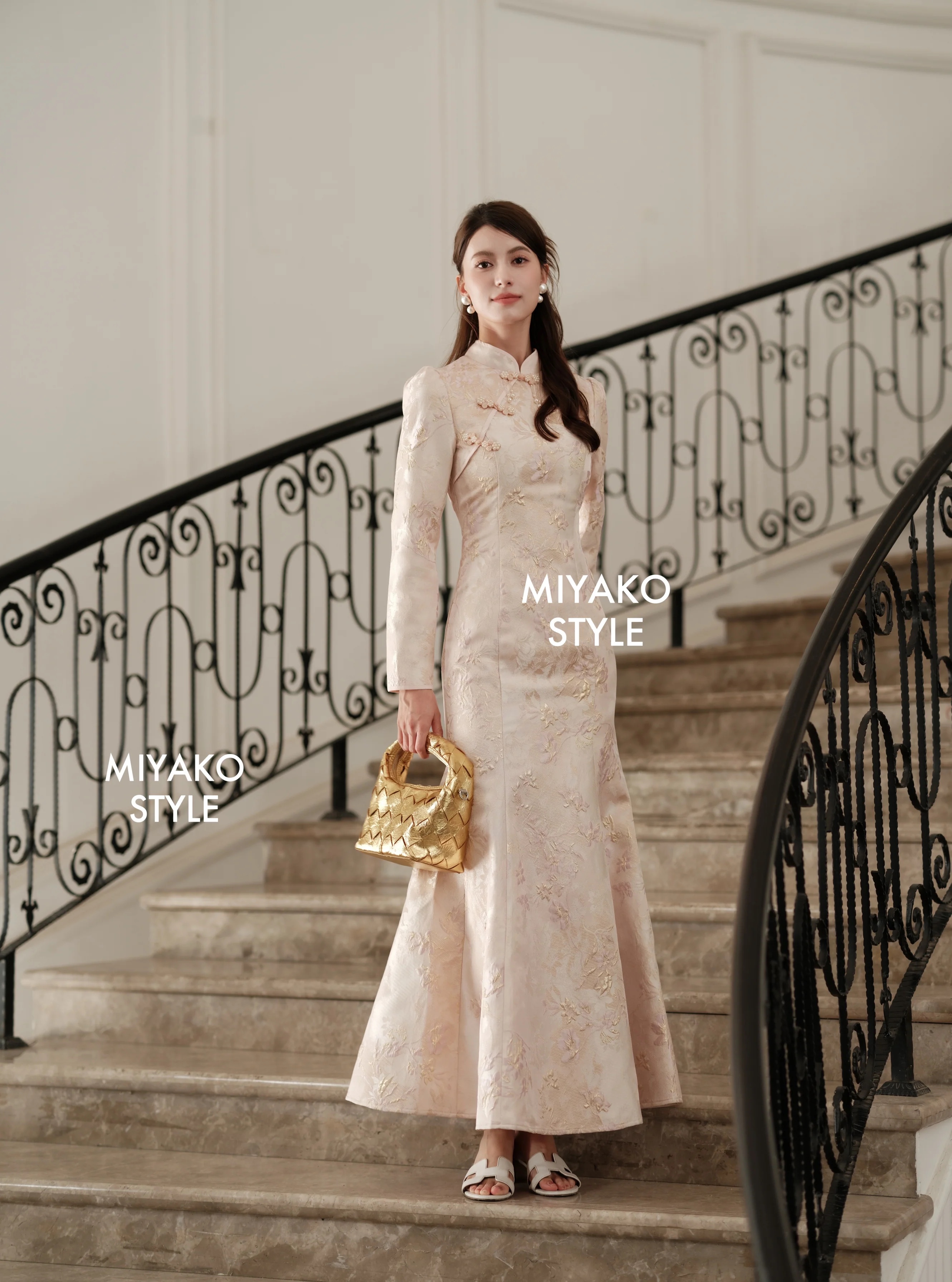 【Miyako-芳华绝代】Madelyn Long Sleeve Dress 长袖长连身裙