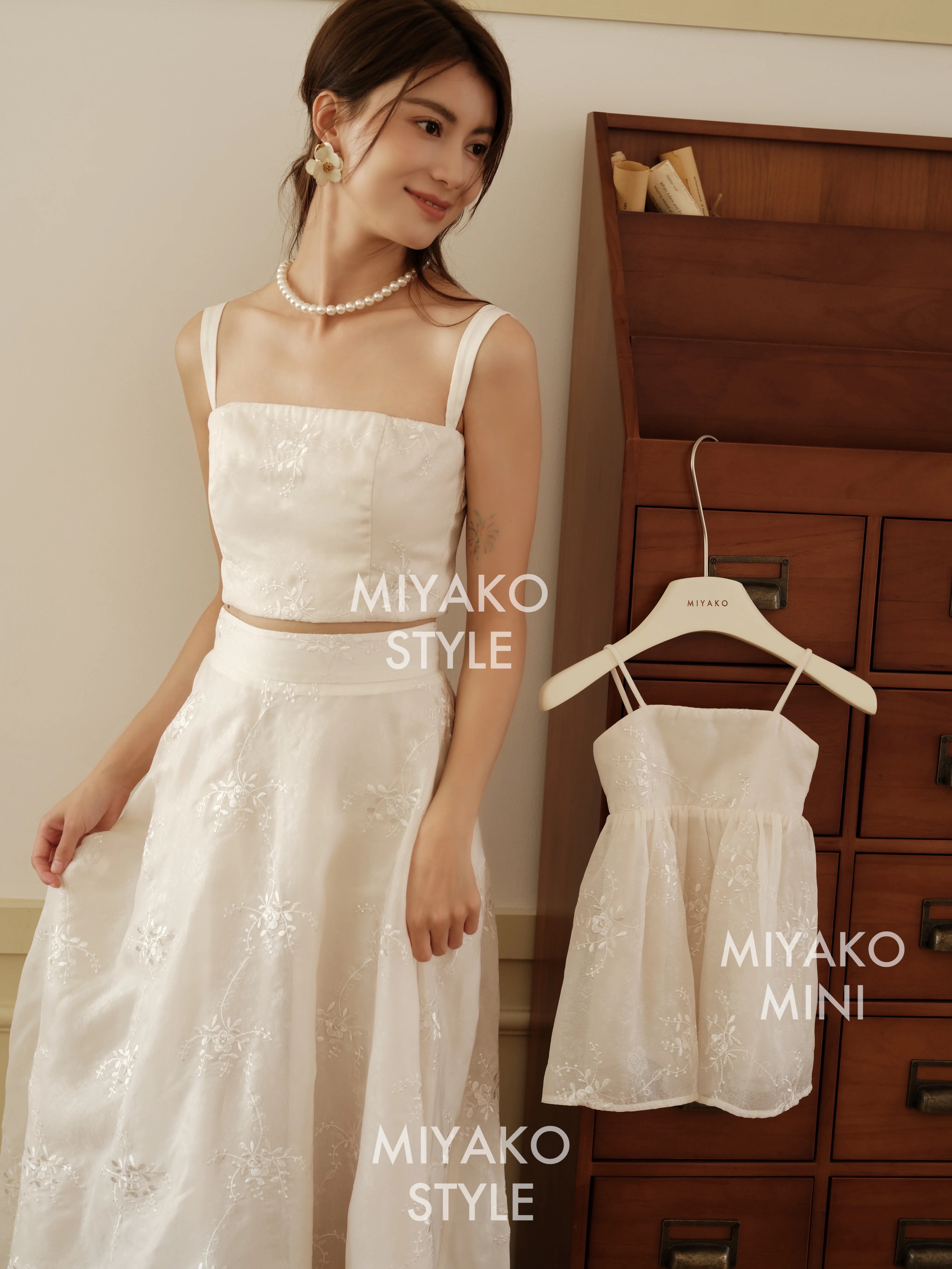 【Miyako-星语心愿】Starry Wish Little Girl Dress in White小女孩连身裙