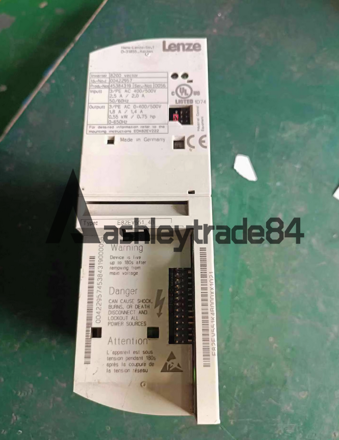 used-1pcs-lenze-frequency-inverter-e82ev551_4b-e82ev551k4b-e82ev551-4b 0