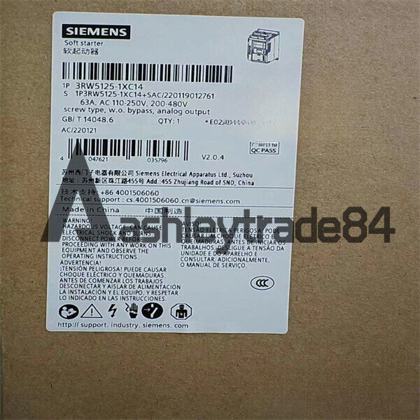 new-1pcs-siemens-3rw5125-1xc14-soft-starter 0