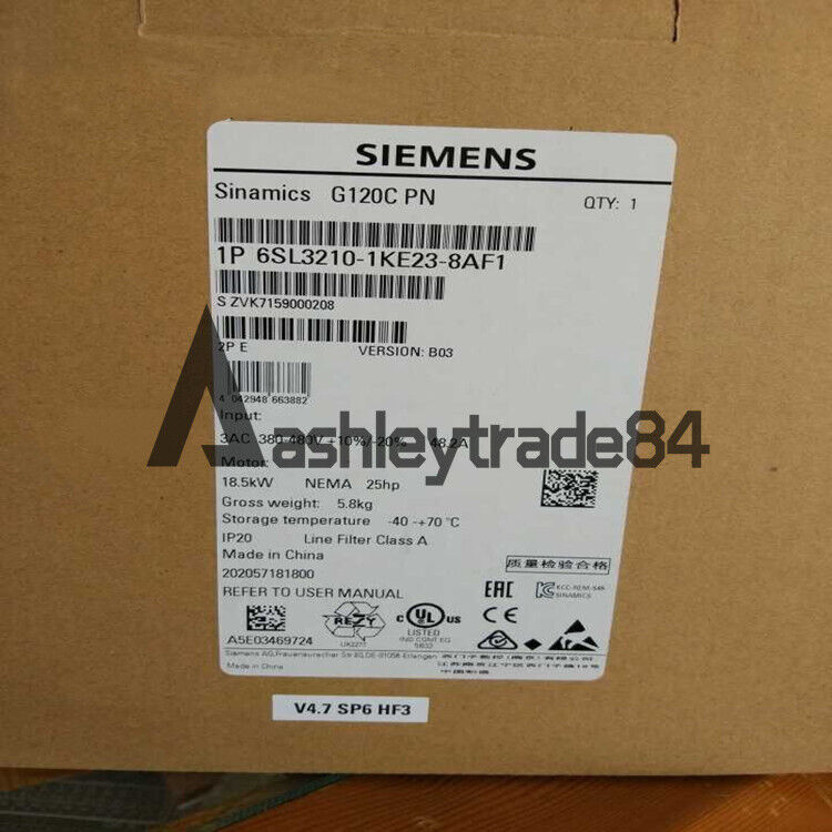 new-1pcs-siemens-sinamics-g120-6sl3210-1ke23-8af1-6sl3-210-1ke23-8af1 0