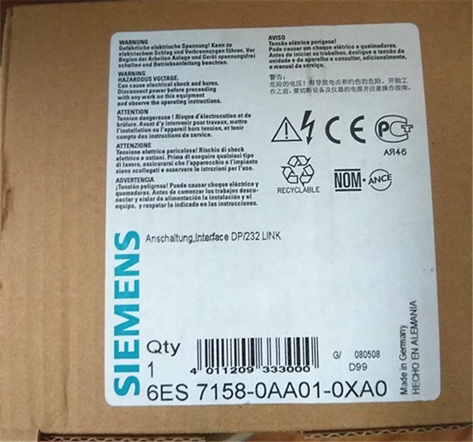 new-1pc-siemens-6es7-158-0aa01-0xa0-6es7158-0aa01-0xa0 0