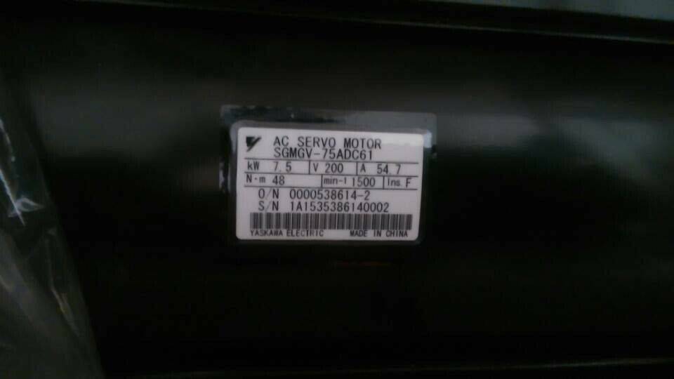 used-1pcs-yaskawa-servo-motor-sgmgv-75adc61-tested-it-in-good-condition 0