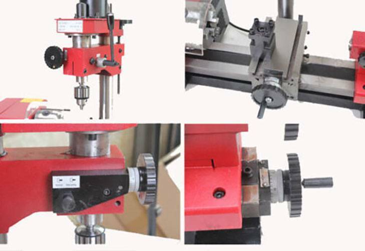 new-m1-250mm-micro-multi-function-machine-drilling-and-milling-lathe-machine-220v 0