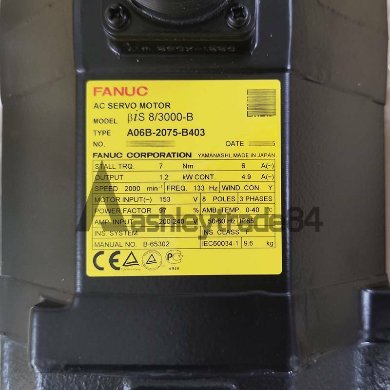 new-1pcs-fanuc-ac-servo-motor-a06b-2075-b403 0