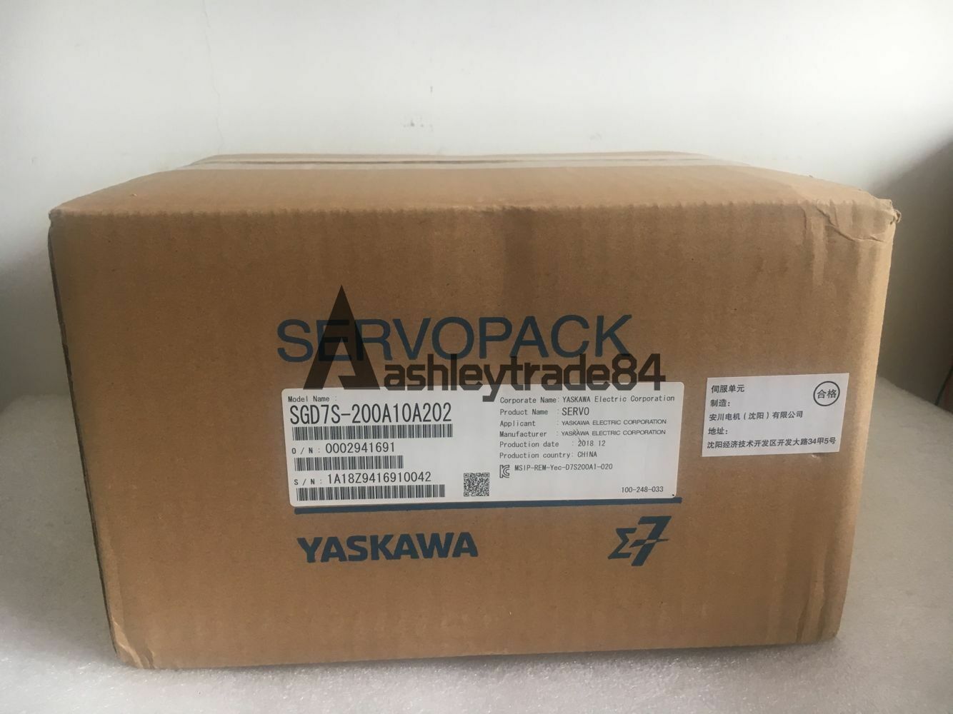 new-one-yaskawa-servo-driver-sgd7s-200a10a202 0