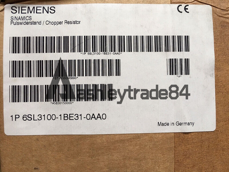 new-1pcs-siemens-braking-resistor-input-6sl3100-1be31-0aa0 0