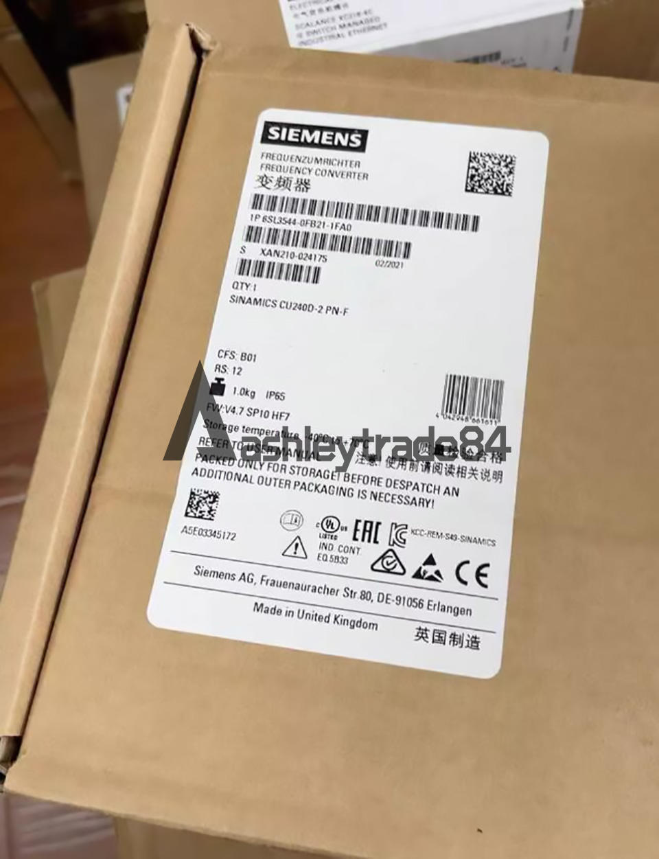 new-1pcs-siemens-control-unit-6sl3544-0fb21-1fa0-6sl35440fb211fa0 0