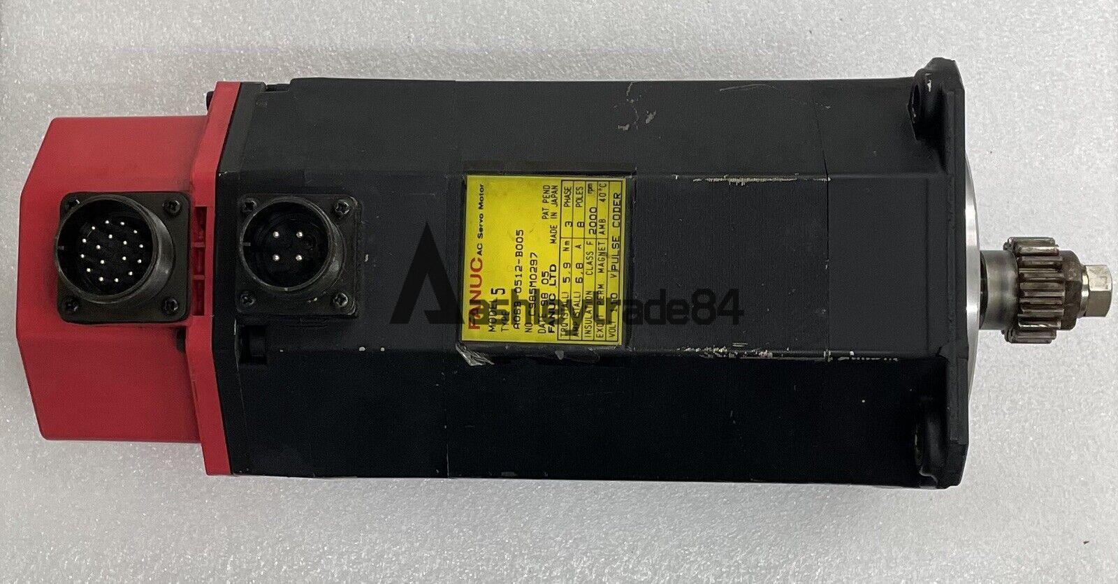 used-1pcs-fanuc-servo-motor-a06b-0512-b005 0