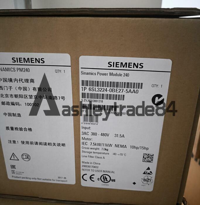 new-1pcs-siemens-6sl3224-0be27-5aa0-6sl3-224-0be27-5aa0 0