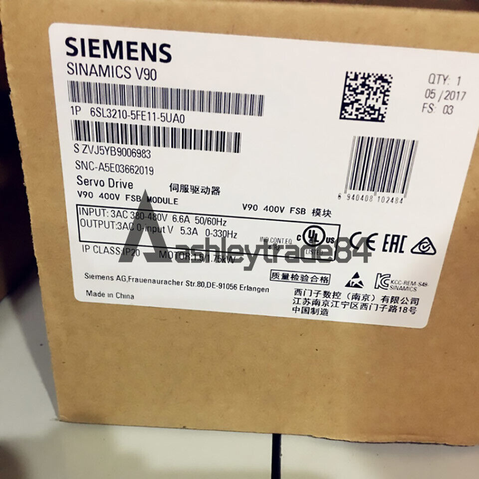 new-1pc-siemens-servo-driver-6sl3210-5fe11-5ua0-6sl3-210-5fe11-5ua0 0