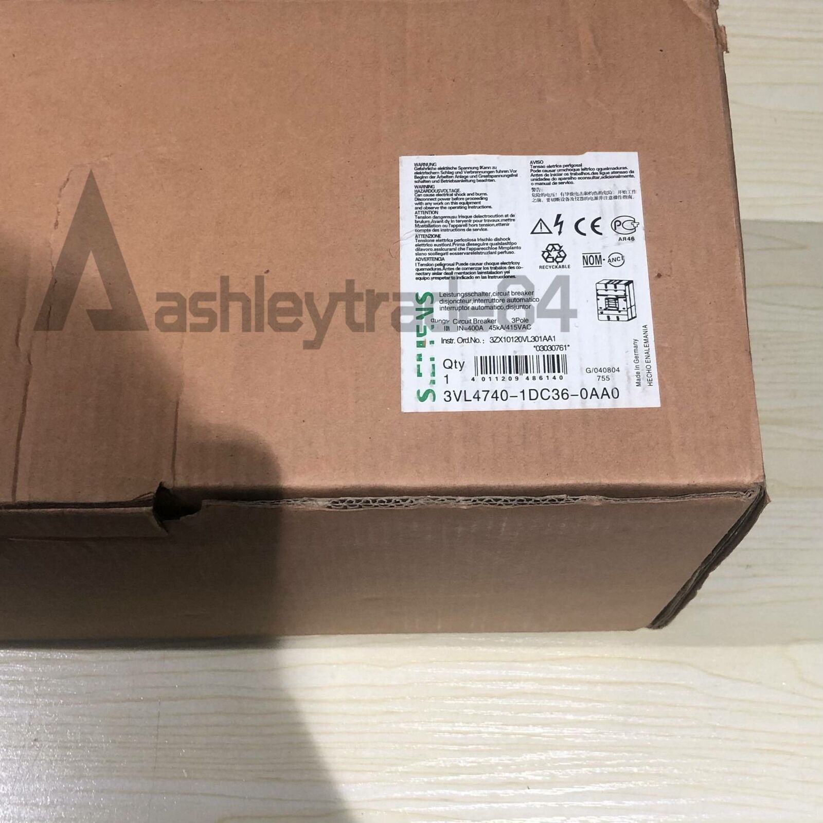new-1pcs-siemens-3vl4740-1dc36-0aa0-fixed-molded-case-circuit-breaker 0