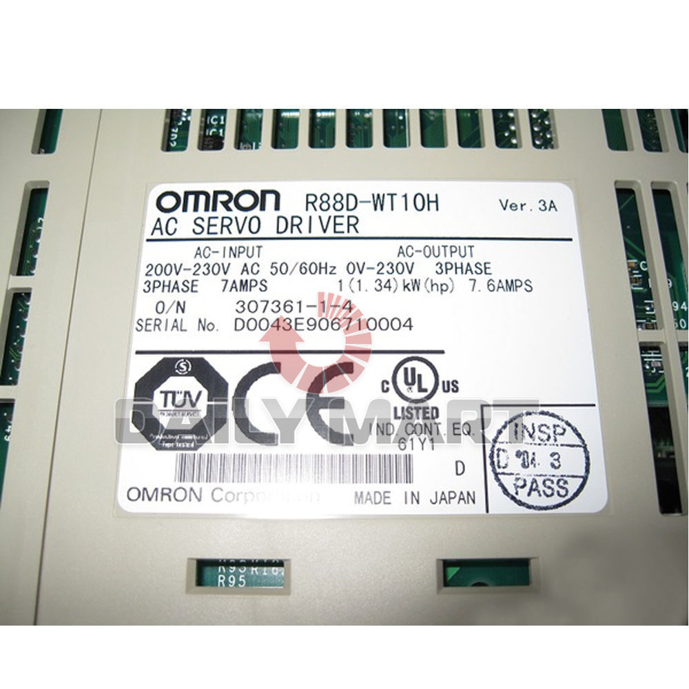 new-omron-r88d-wt10h-ac-servo-drive-200v-3-phase-3ph-1.0kw-r88dwt10h-motor-1pc 0