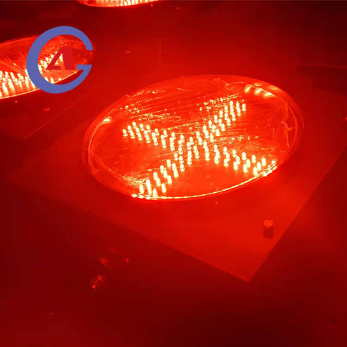 Red Cross Traffic Signal Light