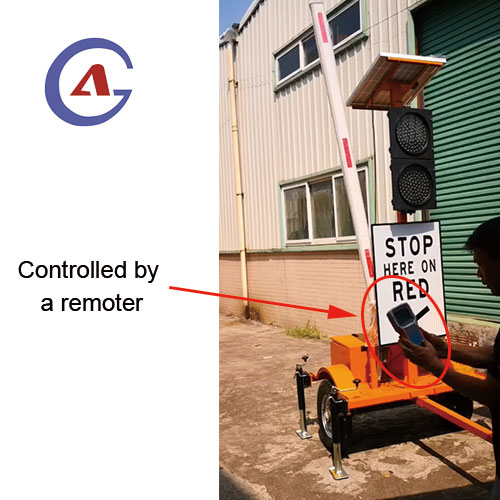 Traffic Trailer Automated Flagger Assistance Device