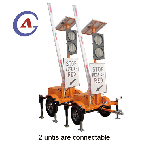 Traffic Trailer Automated Flagger Assistance Device