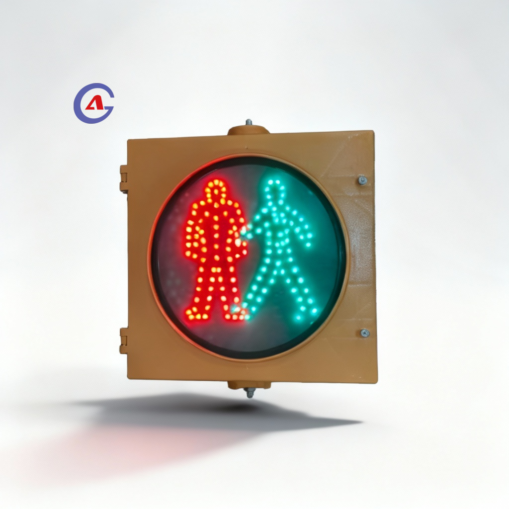 300mm LED IP65 Solar Mains Powered Pedestrian Crossing Traffic Light Red Stop Green Walk Signal High Visibility Road Safety