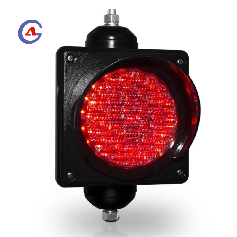 Red Green LED IP65 100mm Solar & Mains Powered Traffic Light Guangdong Origin Road System