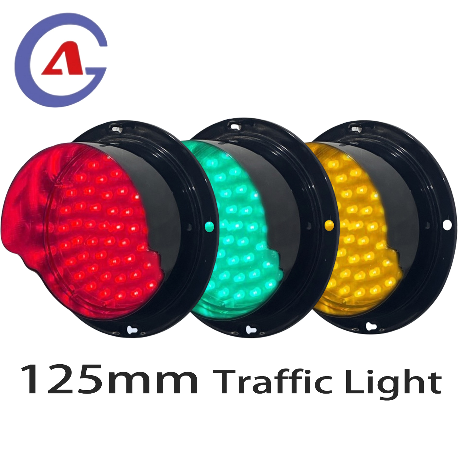 DC12V IP65 Waterproof 125mm LED Traffic Signal Light Modules Roadway Safety Arrow Board Replacement