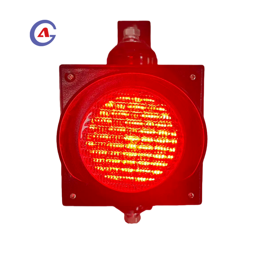 Red Green LED IP65 100mm Solar & Mains Powered Traffic Light Guangdong Origin Road System