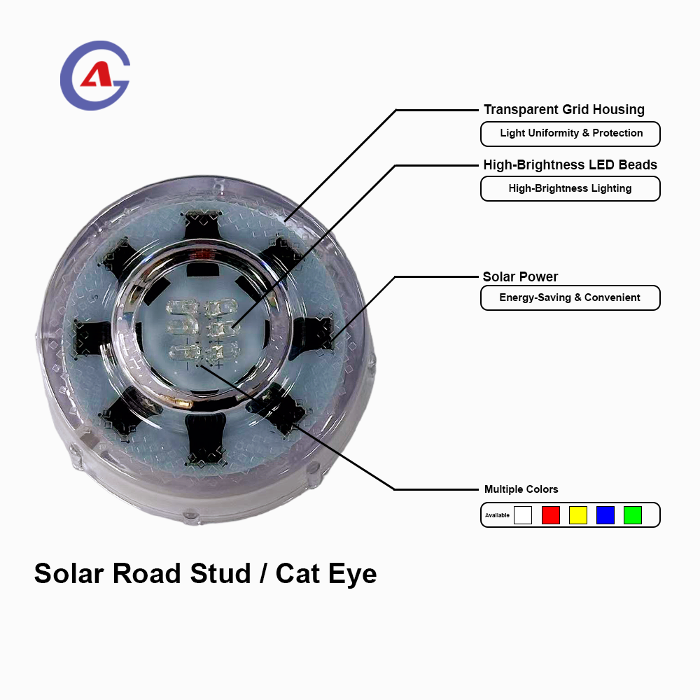 LED Cat Eye Pavement Stud, IP68 Waterproof, for Driveway, Garden, Walkway, Outdoor Road, and Glass