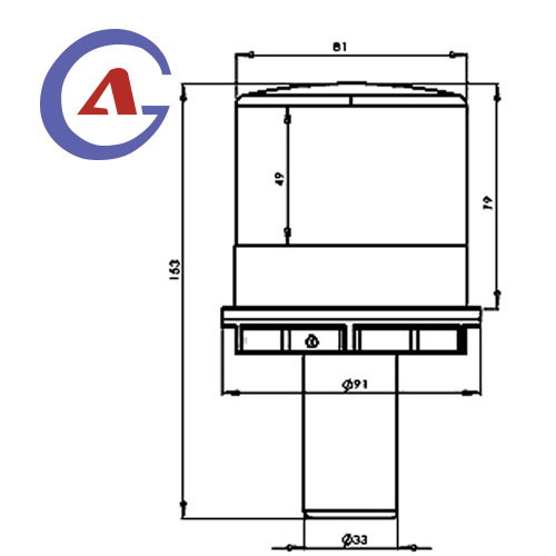 Warning Solar Beacon Light