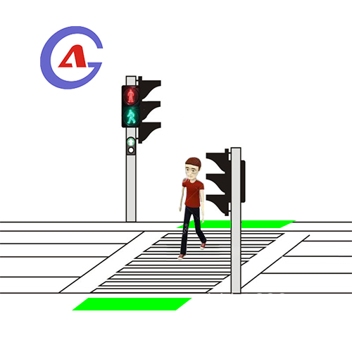 Pedestrian Crossing Ground Signal Light