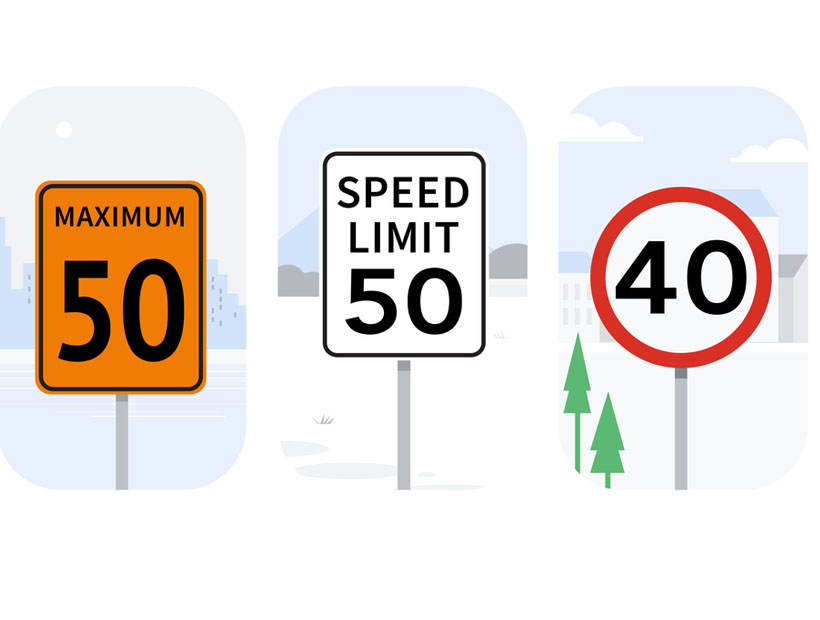 speed limit signs
